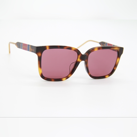 NEW GUCCI GG0599SA 003 UNISEX SUNGLASSES GUCCI GG0599SA BROWN RED UNISEX EYEWEAR - Picture 3 of 12